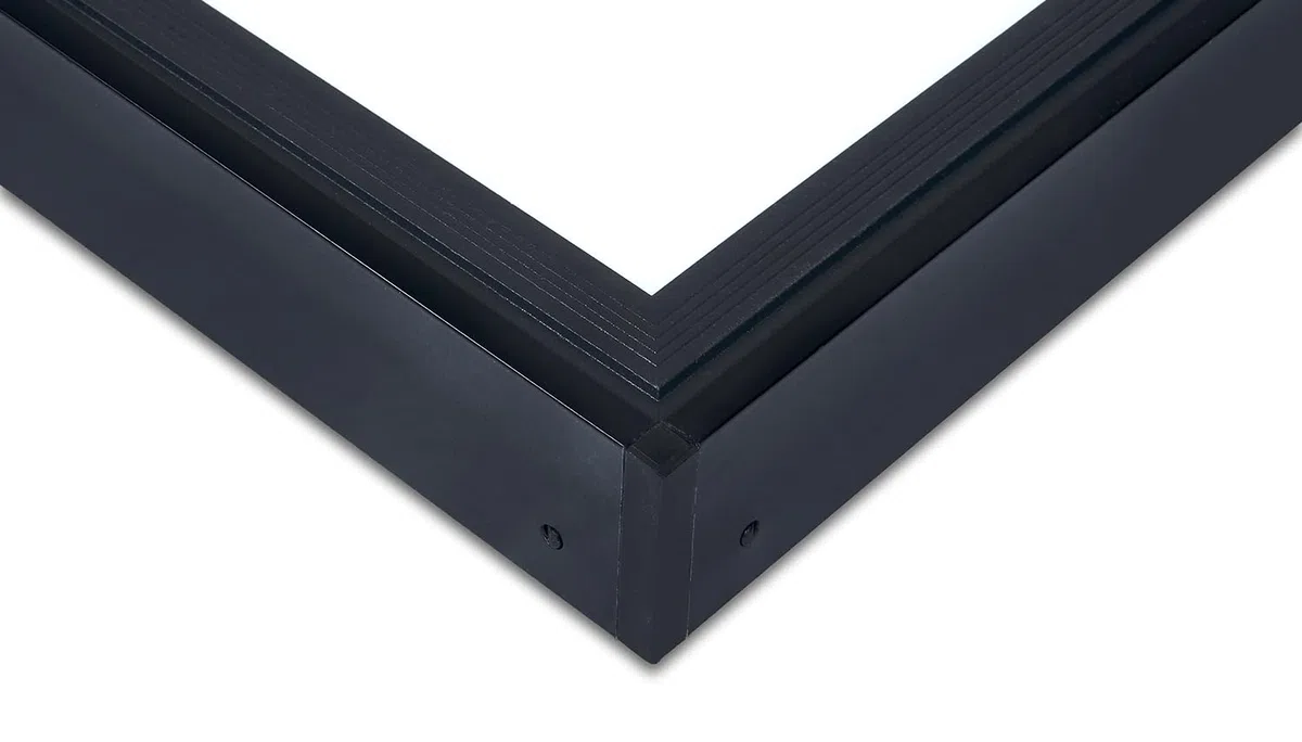 Panneau LED en aluminium, cadre de montage mural pour plafonniers, cadre de montage à LED, 60 x 60 cm, aluminium noir
