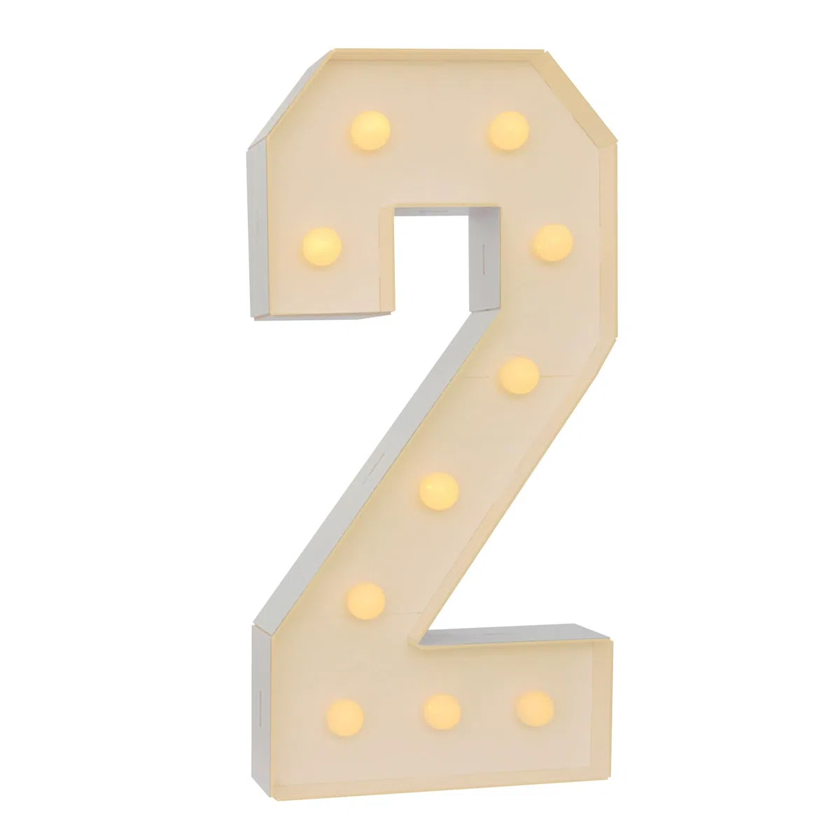 Chiffres lumineux à LED - 100 cm - Grand nombre avec ampoules - 0, 1, 2, 3, 4, 5, 6, 7, 8, 9 - Avec boîtier à piles - 2000-3000 K - Pour remises de diplômes, mariages (2)