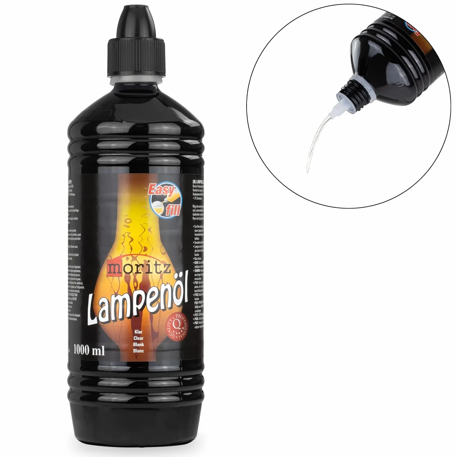 Moritz Huile pour lampes à huile Flambeau en bambou Flambeau de jardin et de mur - Plusieurs quantités sélectionnables : 1/3/6/12/24 litres, 24 l