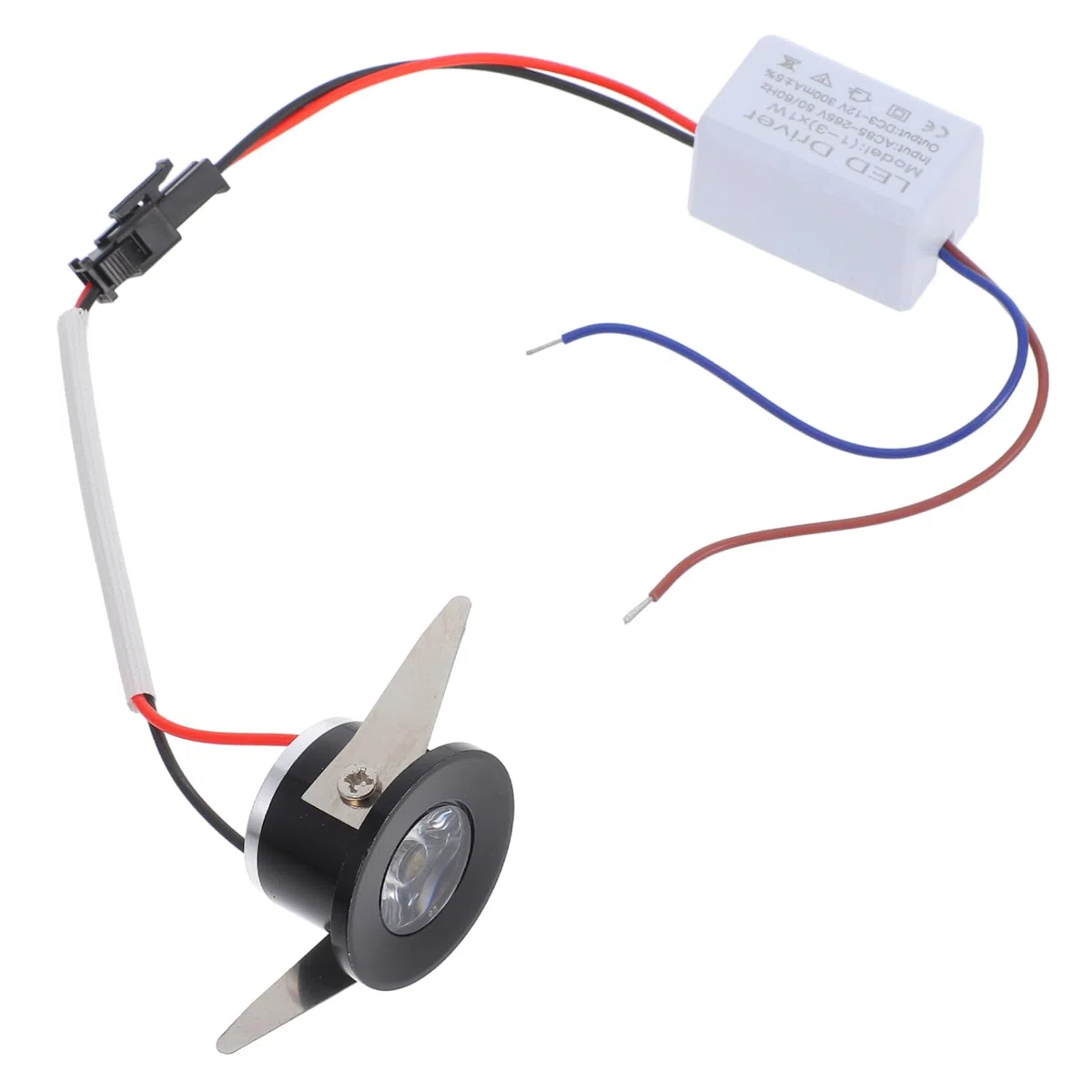 Spot LED Encastrable Mini pour Vitrine en Aluminium Haute Luminosité et Design Compact, pour Éclairage Encastré les Comptoirs et Espaces Réduits