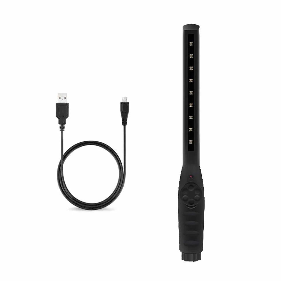 Lampe UV pliable 30 LED - Lumière propre - Portable - Lampe de désinfection UV bactéricide germicide - de désinfection à la maison - Protection LED - Bâton lumineux