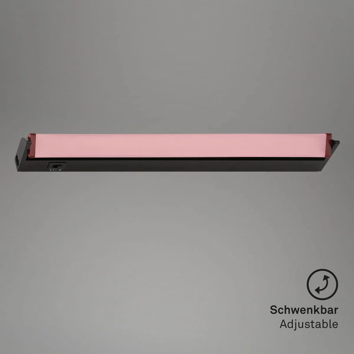 BRILONER - Lumière cuisine sous meuble avec interrupteur marche/arrêt, blanc chaud à blanc neutre réglable, extensible, éclairage LED cuisine sous meuble, lampe led, 54,7x6,1x2,4 cm, noir