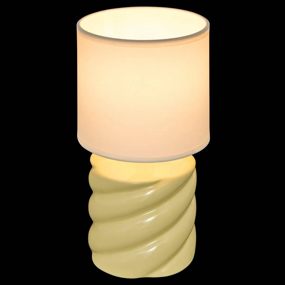 Atmosphera - Lampe noly h27cm jaune poussin