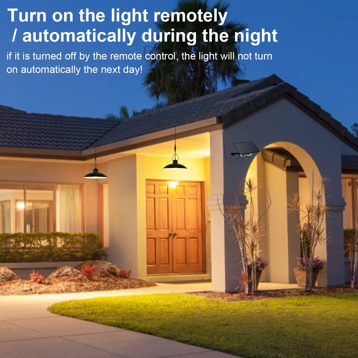 ENCOFT Lampes solaires pour intérieur - Lampe suspendue solaire IP65 - Étanche - Noir - Éclairage extérieur - Lampes solaires pour extérieur, jardin, camping - Avec câble de 3 m (2 lumières, blanc