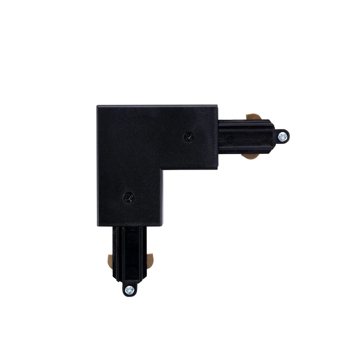 Ledvion - Connecteur Type L, Rail Monophasé, Noir, Left, luminaire plafonnier, spot plafond, rail led, plafonnier moderne design