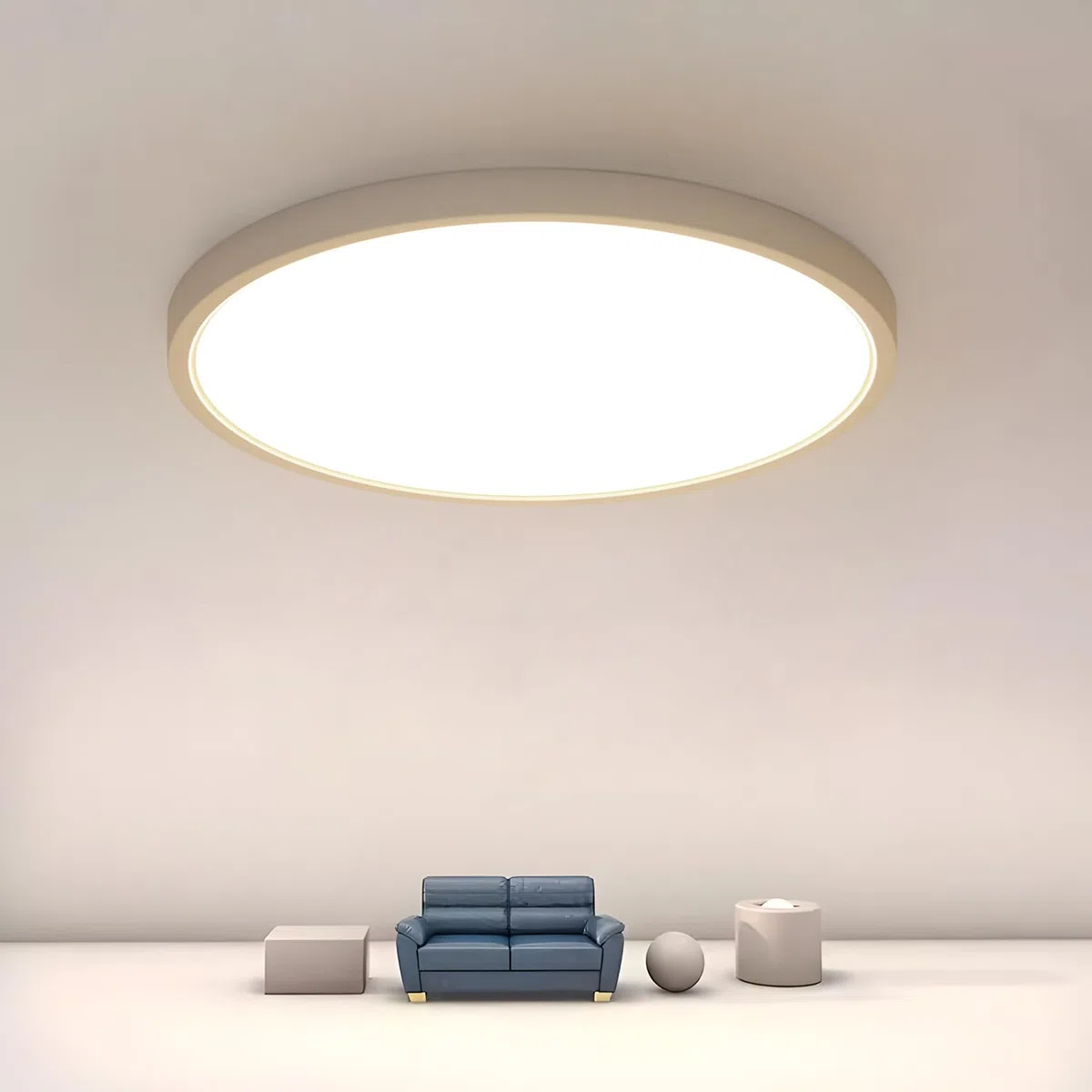 Osairous Plafonnier LED Ø30cm, 24W 2160LM Lampe De Plafond, IP44 Plafonnier Salle De Bain LED, 4500K Lumière chaude Luminaire Pour Chambre, Salle De Bain, Cuisine, Couloir, Balcon