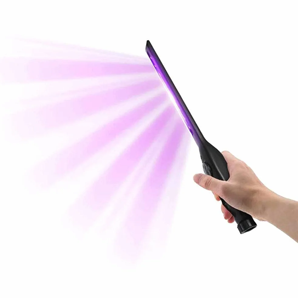 Lampe UV pliable 30 LED - Lumière propre - Portable - Lampe de désinfection UV bactéricide germicide - de désinfection à la maison - Protection LED - Bâton lumineux