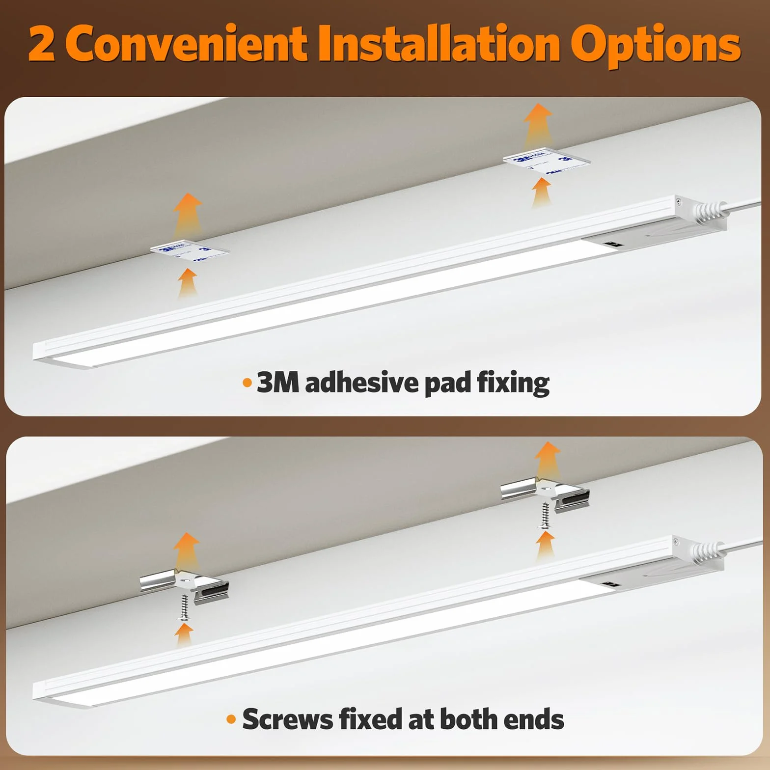 Lureshine Réglette LED Cuisine de 41cm, Dimmable Lampe Led Detecteur De Mouvement Interieur, 3 températures Lumiere reglette led cuisine Adaptée Armoires et plans de travail.