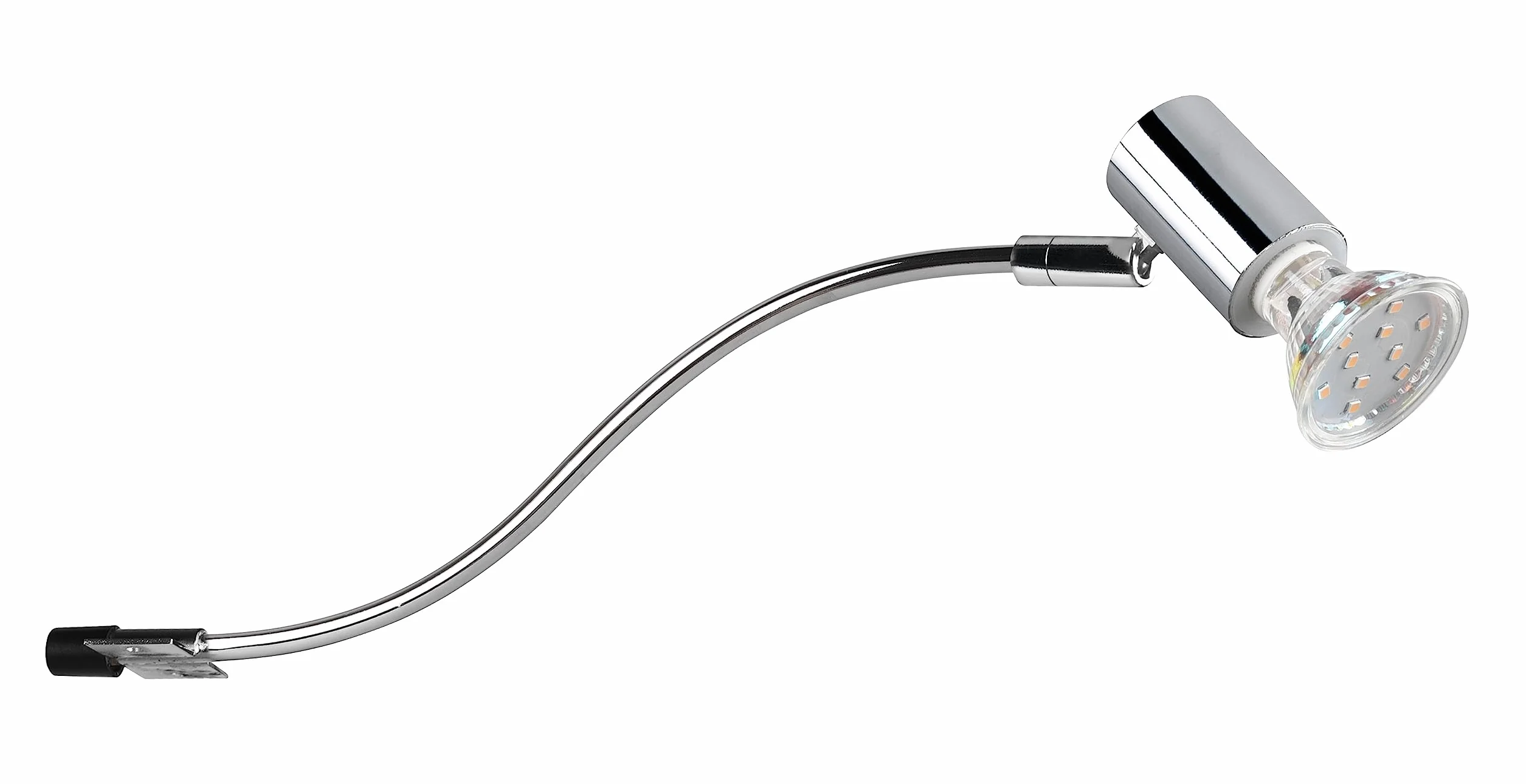 Trio, Applique, Giada 1xGU10, max.5,0 W Corps: Métal, Chrome L:5,4cm, L:34,0cm, H:11,4cm IP44