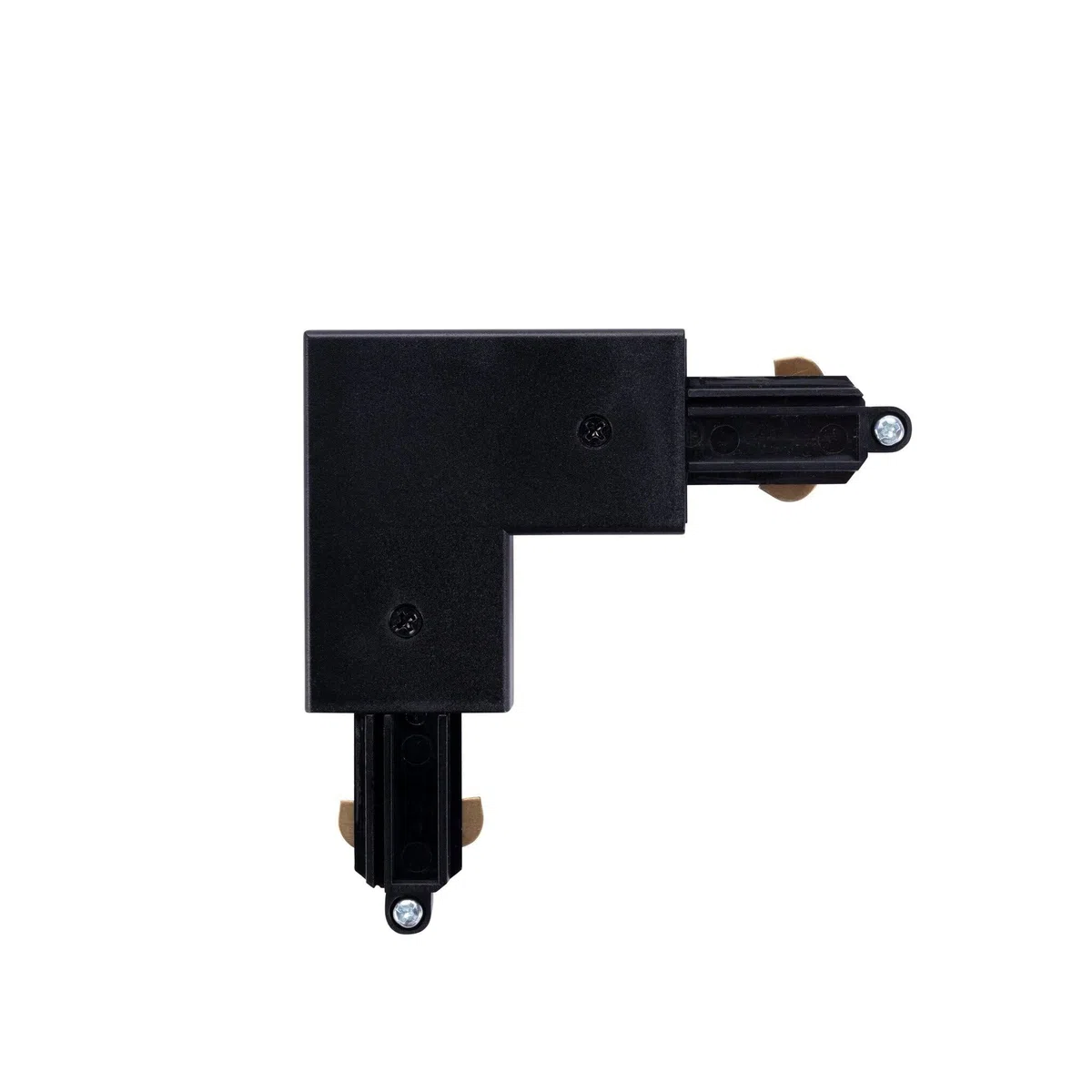 Ledvion - Connecteur Type L, Rail Monophasé, Noir, Left, luminaire plafonnier, spot plafond, rail led, plafonnier moderne design
