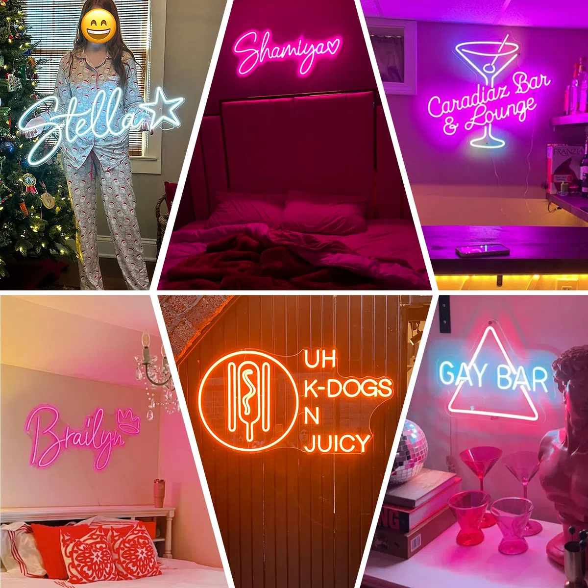 Neon Personnalisable, Enseigne Lumineuse Personnalisable Panneau LED Néon Décoration pour Décoration Murale, Prenom Lumineux Personnalisé pour Chambre Mariage Bar Fête