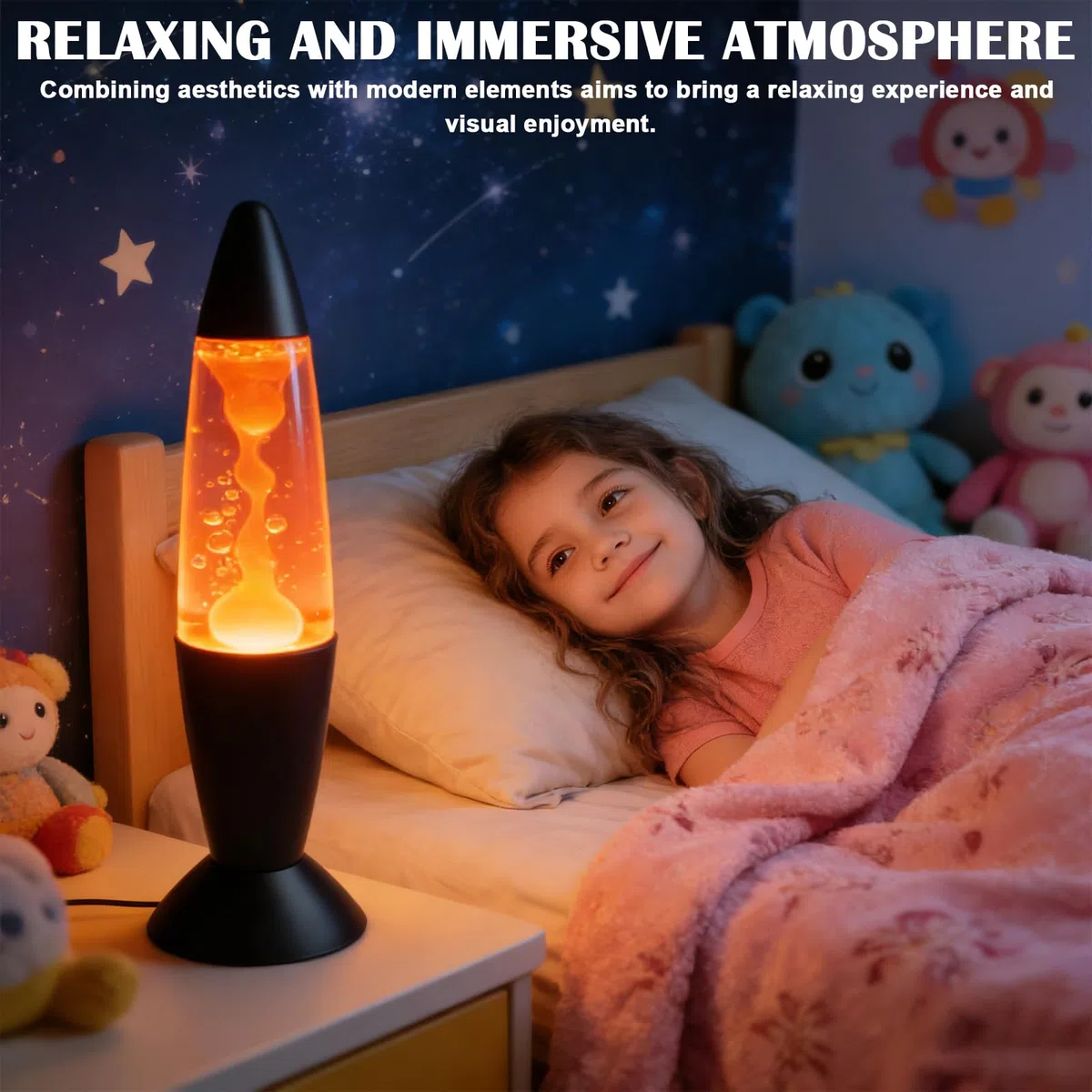 GBKDQQ Grande lampe à lave LED, changement de couleur, lampe de chevet pour enfants et adultes, lampe à lave pour décoration de la maison, idée cadeau, 36 x 10 cm