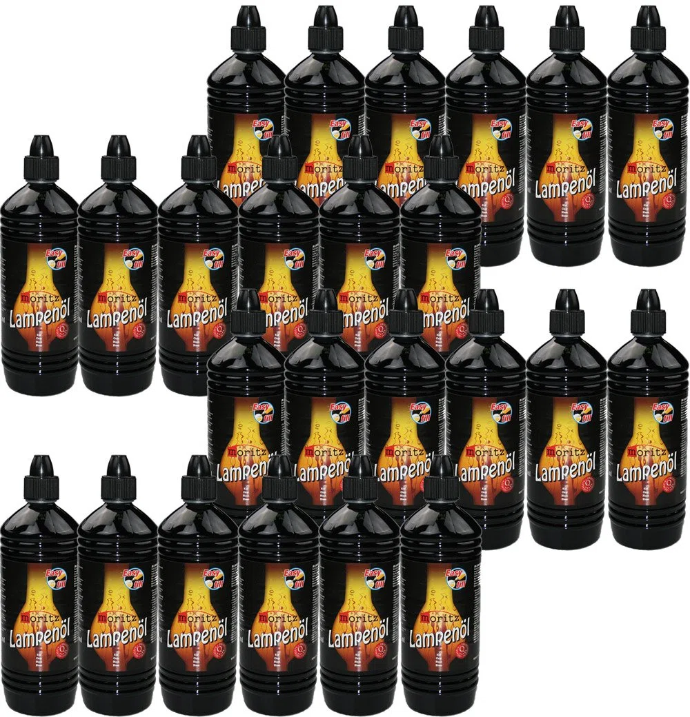 Moritz Huile pour lampes à huile Flambeau en bambou Flambeau de jardin et de mur - Plusieurs quantités sélectionnables : 1/3/6/12/24 litres, 24 l