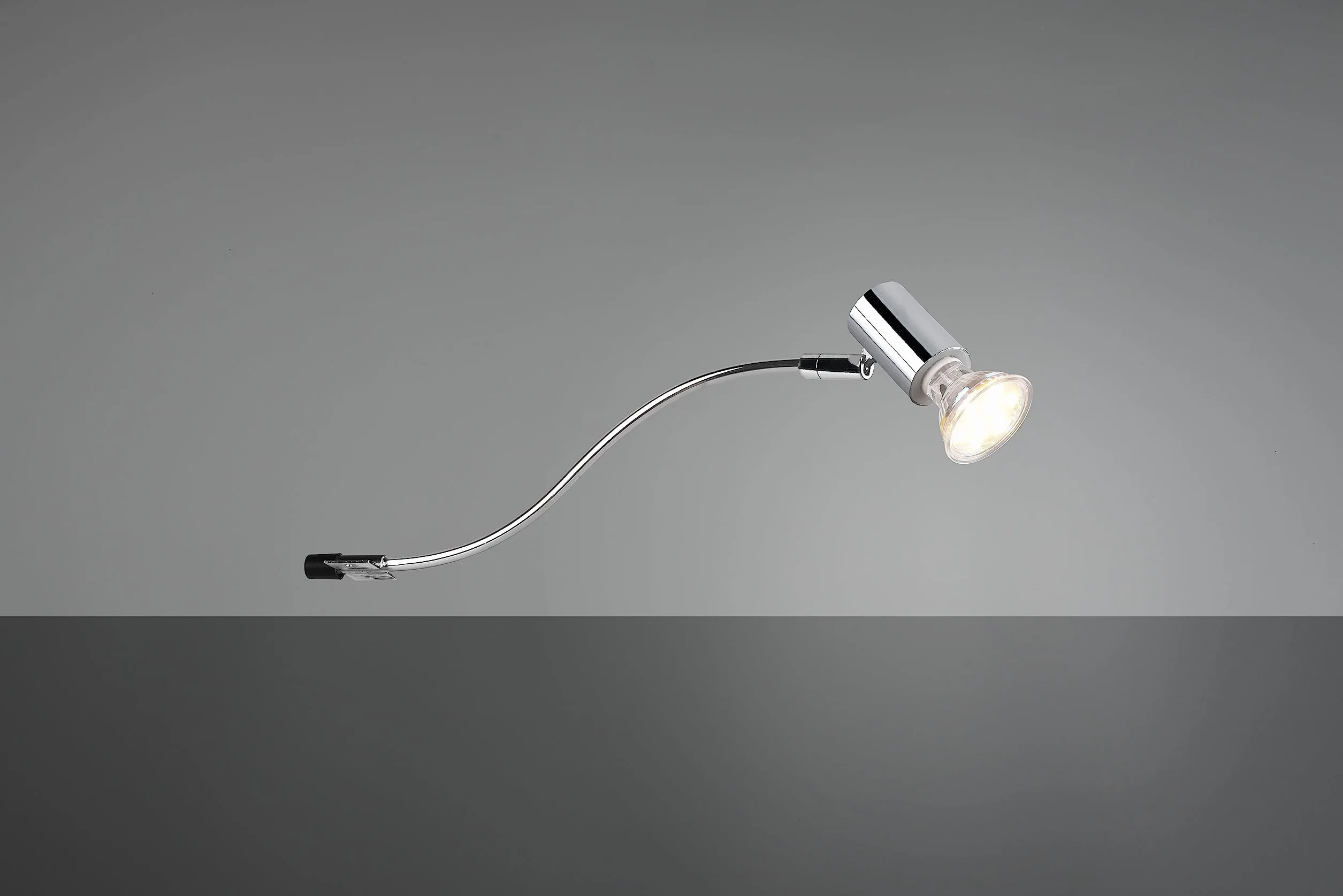 Trio, Applique, Giada 1xGU10, max.5,0 W Corps: Métal, Chrome L:5,4cm, L:34,0cm, H:11,4cm IP44