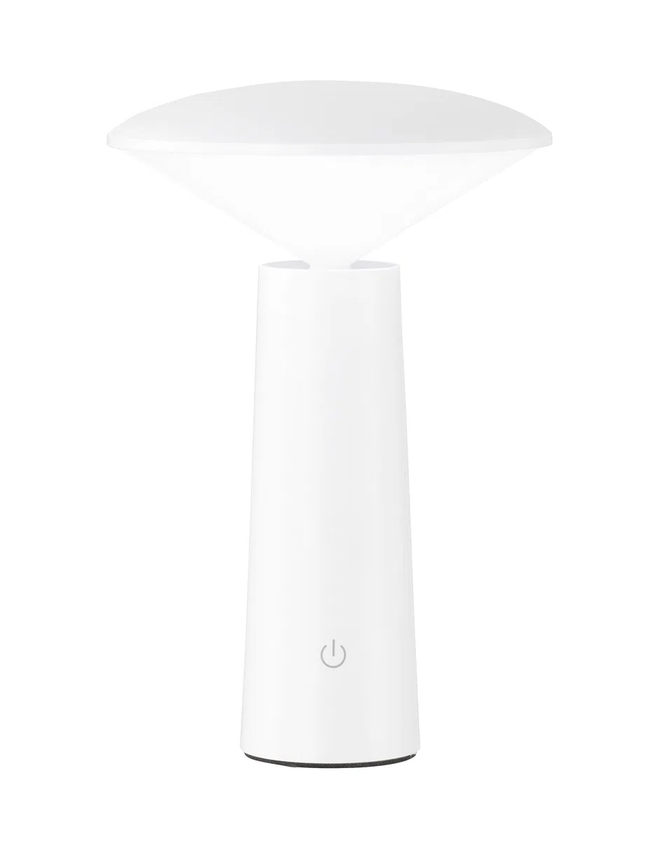 ‎FHL easy - Lampen - Freelancer - FHL easy! Outdoor Tischlampe PINTO Weiß ohne Kabel - Akku aufladbar mit USB