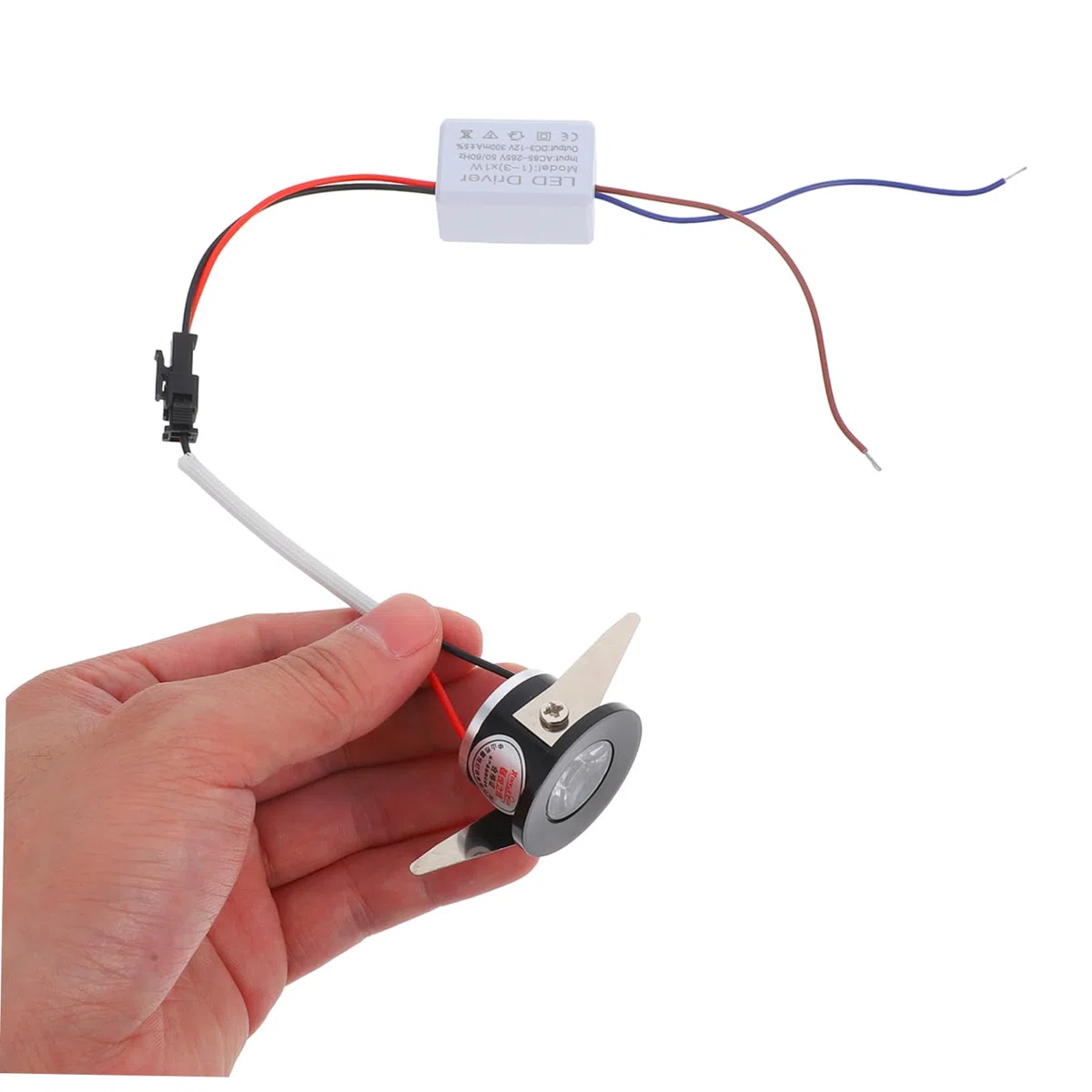 Spot LED Encastrable Mini pour Vitrine en Aluminium Haute Luminosité et Design Compact, pour Éclairage Encastré les Comptoirs et Espaces Réduits