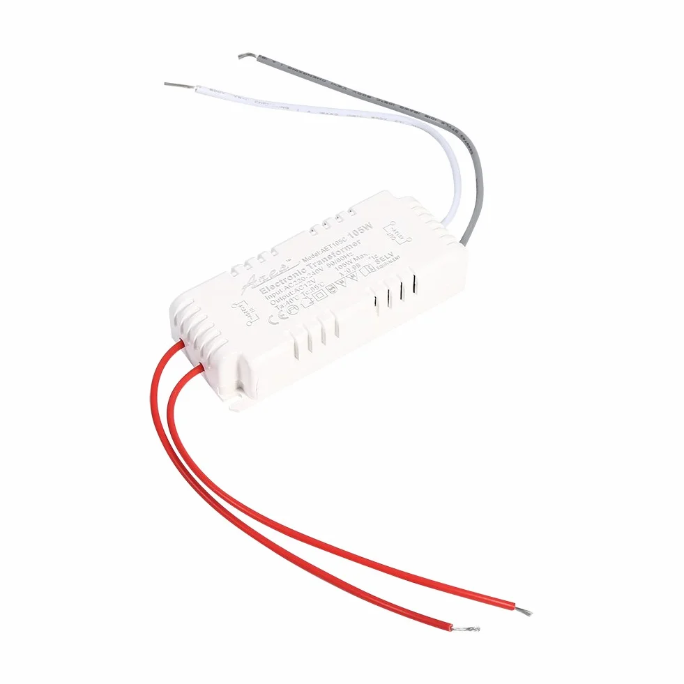 Nikou Transformateur Électronique 105W Tension 220V à 12V pour Lampe Halogène, 220V 12V Lampe Ampoule Pilote Alimentation Convertisseur de Tension, Électronique Volatage Ãlectronique