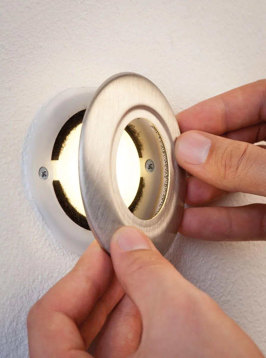 Paulmann 93742 Special encastrés LED cache rond 86mm Acier